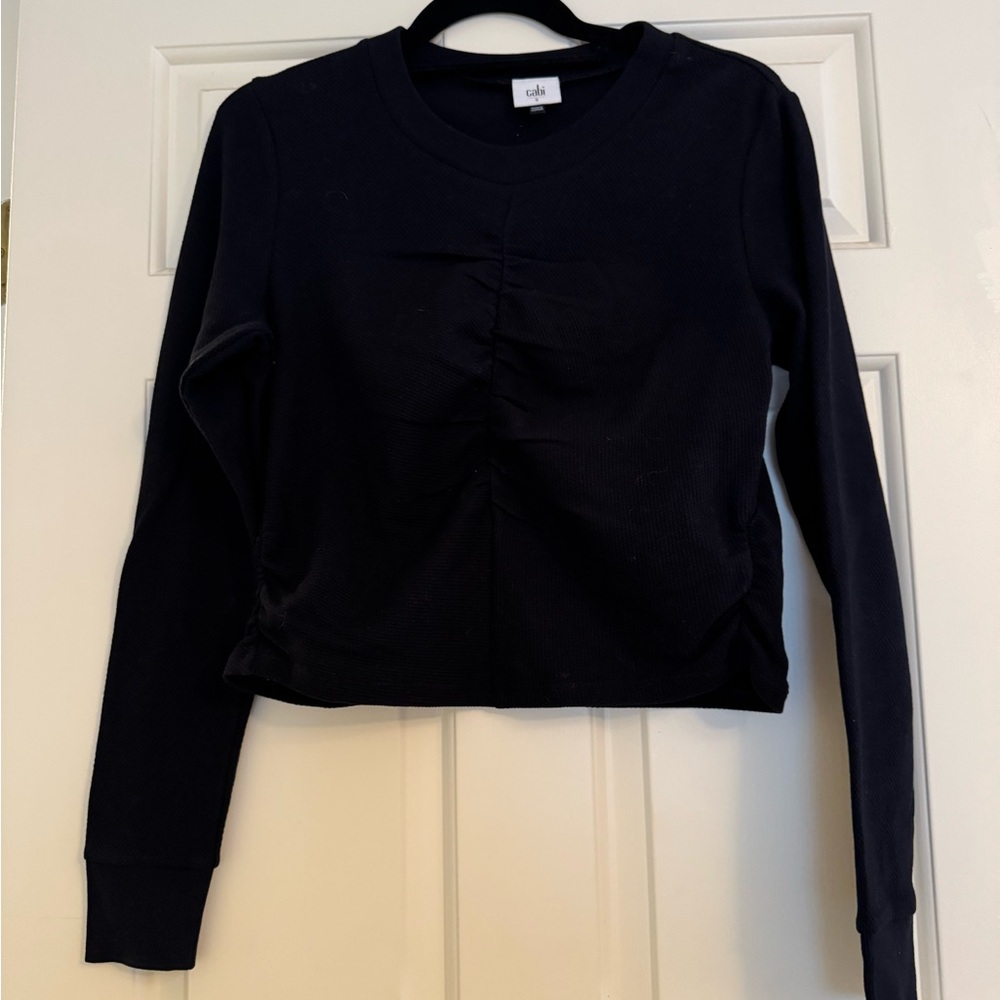 Cabi Black Long Sleeve Top